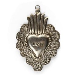 Ex-Voto Coeur Flower Argent Boncoeurs 