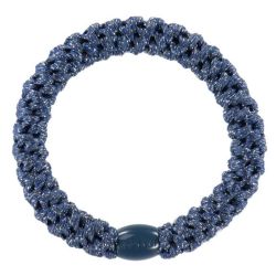 Elastique cheveux KKNEKKI - Bleu Jeans argent Glitter