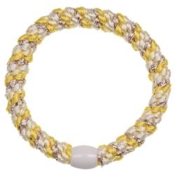 Elastique cheveux KKNEKKI - Mix d'Or Jaune Clair Glitter