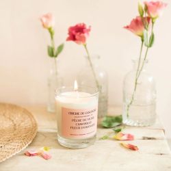 Bougie Pêche de vigne, Camomille, Fleur d'Oranger