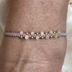 Bracelet nude pierres semi précieuses 