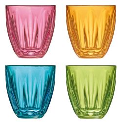 Coffret 4 verres Lily couleurs