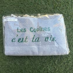 Fouta - Drap de bain personnalisé Les copines c'est la Vie en Gris