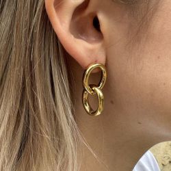 Boucles d'oreilles Maillon