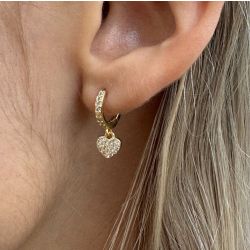 Boucles d'oreilles Créoles Coeurs