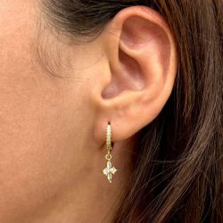 Boucles d'oreilles Créole Croix