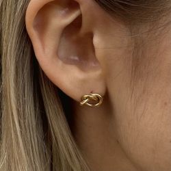 Boucle d'oreille puces Noeud 
