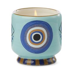 Bougie Parfumée Adopo "Eye" peinte à la main - Encens et fumée