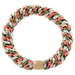 Elastique cheveux KKNEKKI - Mix army Corail