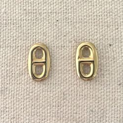 Boucles d'oreilles Puces Maillon