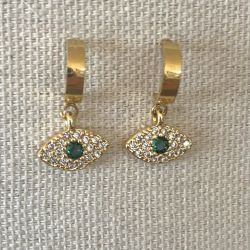 Boucles d'oreilles Créoles Oeil