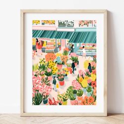 Coffret Peinture au Numéro - Marché aux fleurs