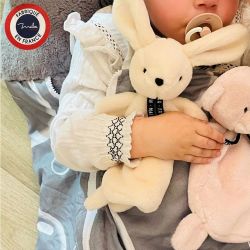 Doudou Lapin Made in France ivoire