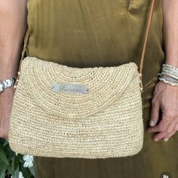 Sac Raphia bandoulière Paille