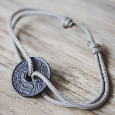 Bracelet Le Sou Français  - le Charbon beige