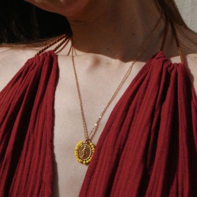 Palas Collier médaille Santa Maria