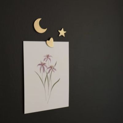 Poussières de rues - mini Bijou Mural petite Lune 