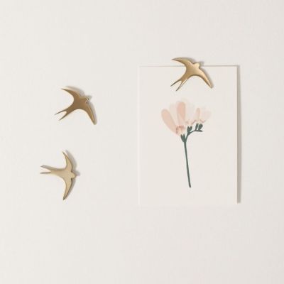 Poussières de rues - Bijou Mural aimanté Hirondelle 2