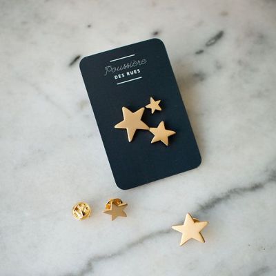 Poussières de rues - trio Pin's étoiles