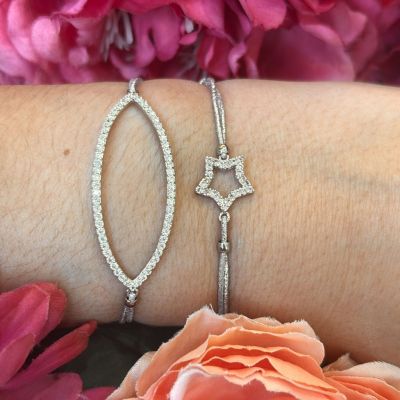 Bracelet élastique Etoile argent