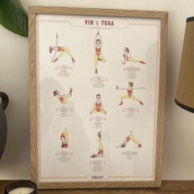 Affiche illustrées "Von & Yoga" femme
