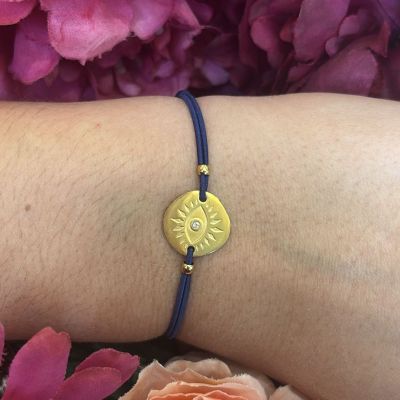 Bracelet élastique Oeil or