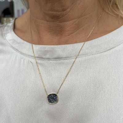 Collier Sunshine Bleu nuit Poëmia