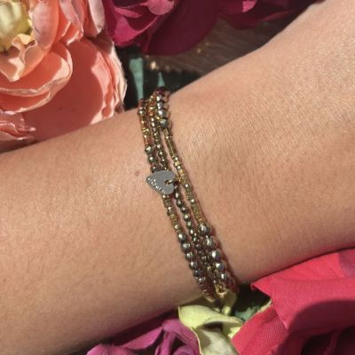 Bracelet Anna en pyrite 3 tours Poëmia