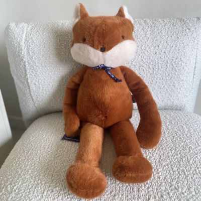 Peluche Renard Made in France fauve 56cm
