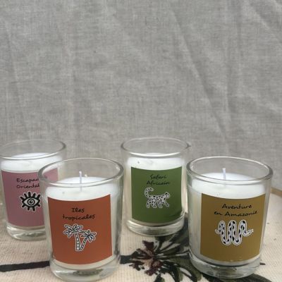 Coffret de 4 Bougies Parfumées Voyage exotiqueret