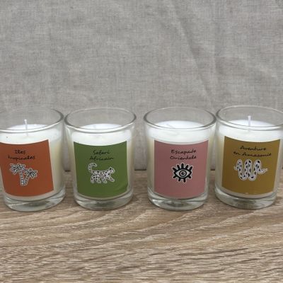 Coffret de 4 Bougies Parfumées Voyage exotique