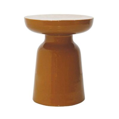 Table Bout de canapé Bibi ocre D40 H43cm