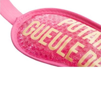 Masque gel « Putain de gueule de bois » rose
