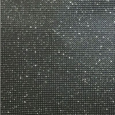 Tissu enduit de plastique scintillant noir
