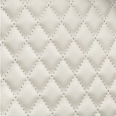Tissu plastifié matelassé écru