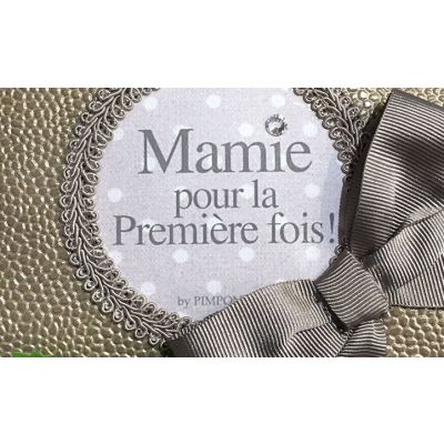 Trousse Personnalisée - Trousse personnalisée - "Mamie pour la 1ère fois" - Cadeau grand-mere - Trousse maquillage - Saya Miel