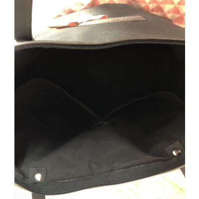 Sac a Langer - Sac Personnalisé Bébé - Scintillant Gris - Intérieur doublé avec 2 grandes poches