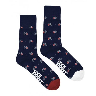 Chaussettes dépareillées motif vélo - Roue avant ou roue arrière