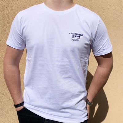 T-Shirt Homme brodé Chateauneuf du Pape what else