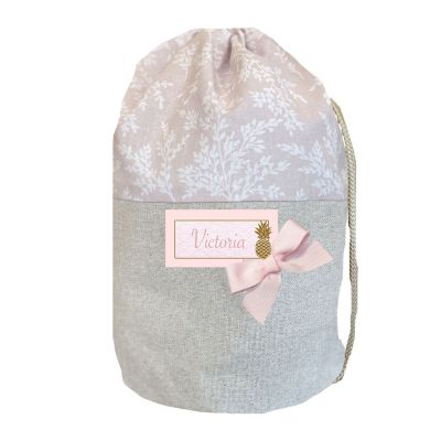 Sac à dos bébé - sac à dos personnalisé bébé - tissu Floral nude