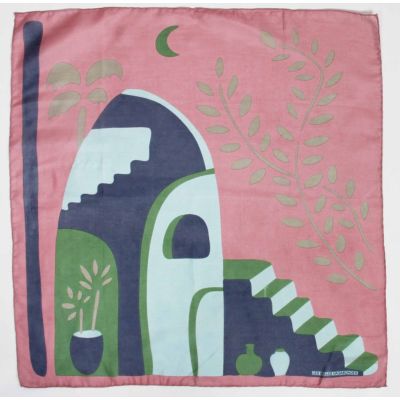 Les belles Vagabondes - mini foulard en soie 50x50cm