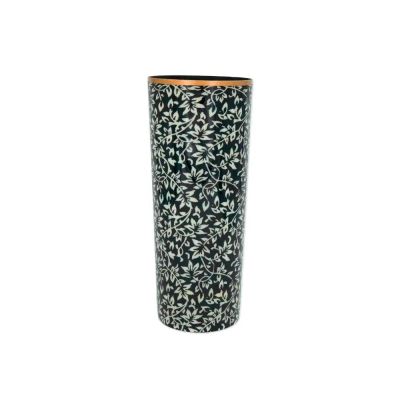 Vase émaillé Boncoeurs Rameau carbone