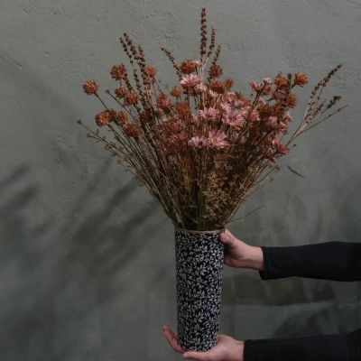 Vase émaillé Boncoeurs Rameau carbone