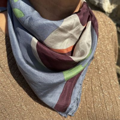 Les belles Vagabondes - mini foulard en soie de très belle qualité