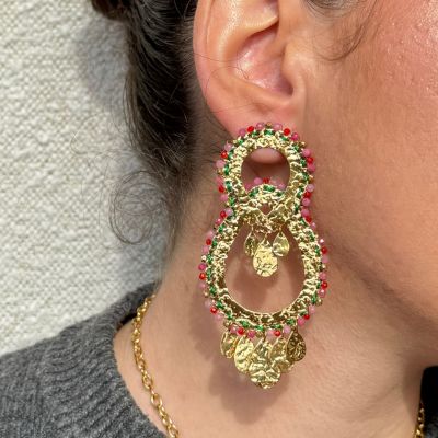 Boucle d'oreille Gispy en acier inoxydable