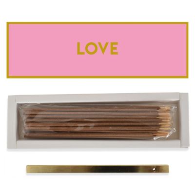 Encens bâtonnets Love pivoine avec support