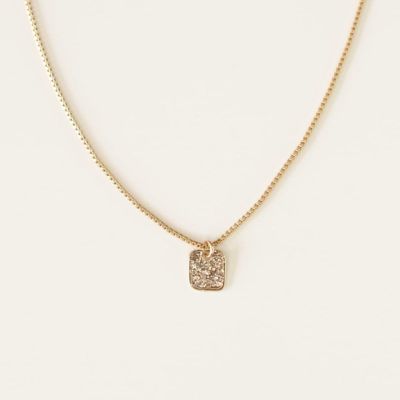 Collier carré Champagne Poëmia
