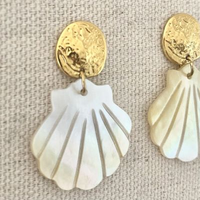 Boucles d'oreilles Coquillage en nacre