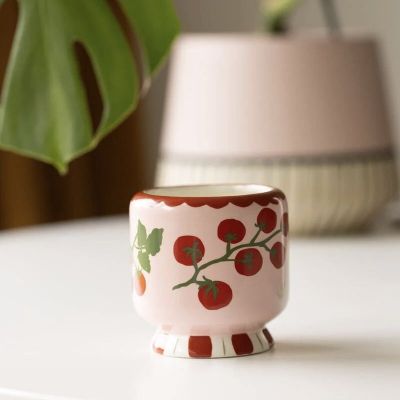 Bougie Parfumée Adopo Céramique Vegan peinte à la main