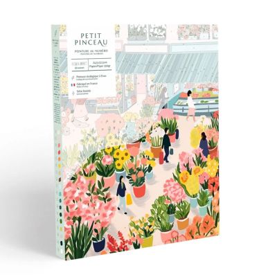 Kit peinture au numéro - Marché aux fleurs